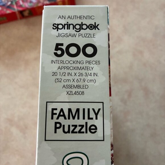 Springbok "O Christmas Treats" Santa Snowman Family Jigsaw Puzzle 500 Piece - Picture 5 of 7